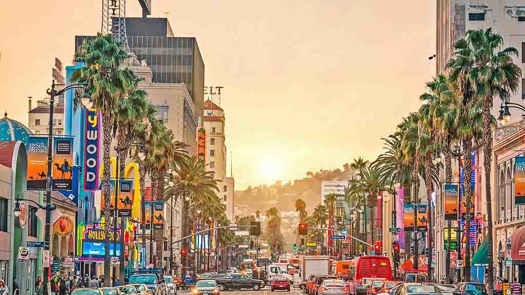 Hollywood Boulevard Mullohand Drive, Rush Hour and Taken visited the star-studded strip.